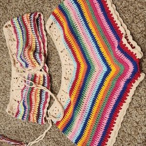 Crochet swimsuit summer set